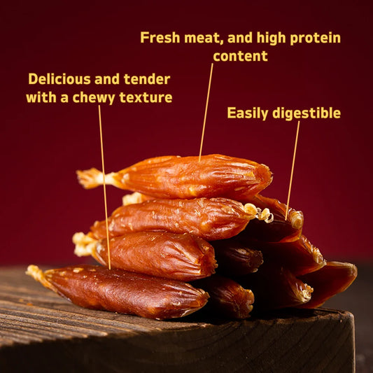 7.05oz/14.11oz(200g/400g) Beef Sausage, All Natural Ingredients, Natural Dog Treats, Healthy, Easily Digestible
