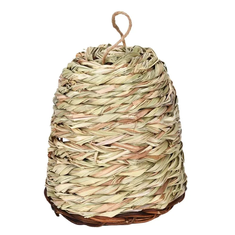 16 different Birds Nests Bird Cage Natural Grass Egg Cage Bird House Outdoor Decorative Weaved Hanging Parrot Nest Houses Pet Bedroom