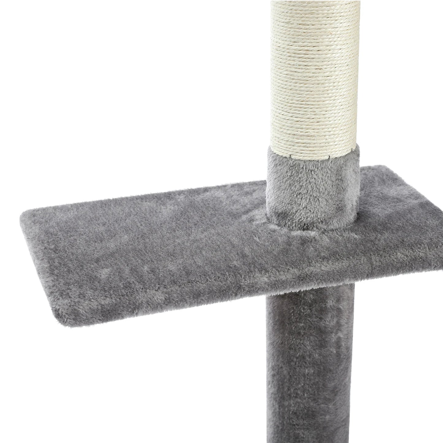 Adjustable Floor-to-Ceiling Vertical Cat Tree Tower Stable Tall Cat Climbing Tree Cat Kittens Cat Toy Suitable for Indoor Cats