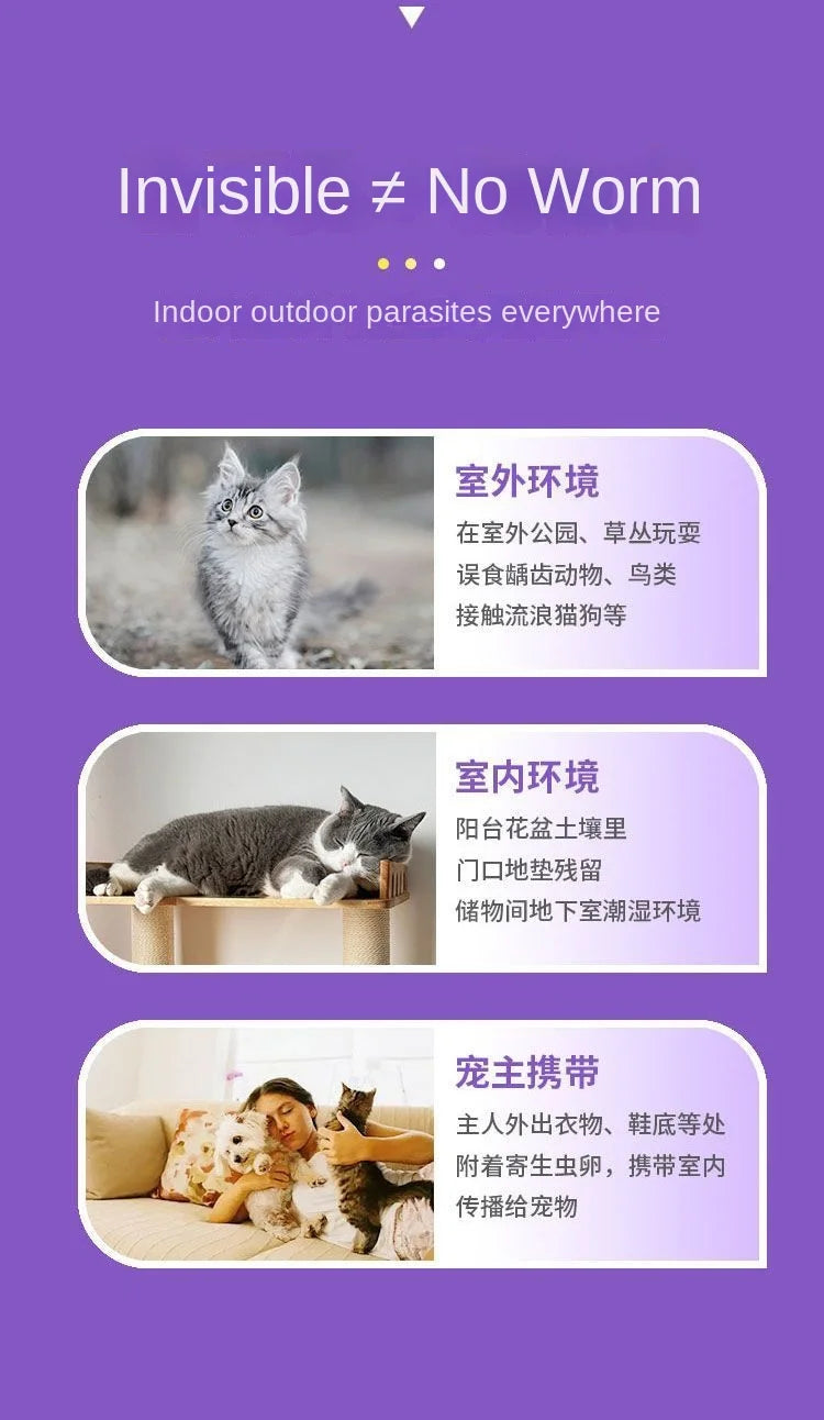 Pet deworming medicine for Cats and Dogs