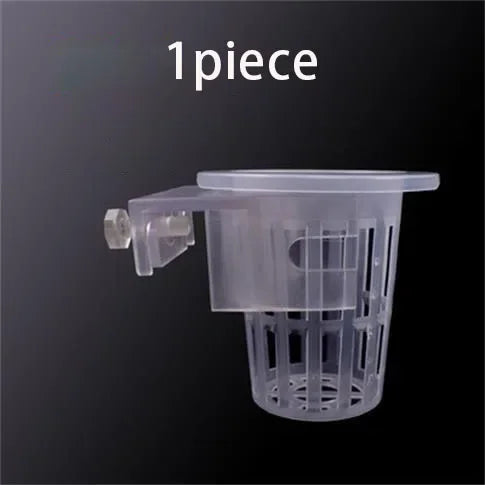 Aquatic Plant Hanging Holder Adjustable Fish Tank Planter Cups with Hole Aquarium Planter Cups for Aquascape Decoration