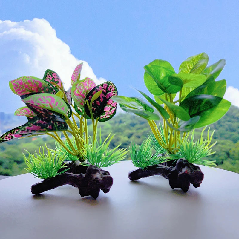 Artificial Underwater Grass Aquarium Fish Tank Simulation Decoration Aquarium Backgrounds Plants Water Grass Accessories
