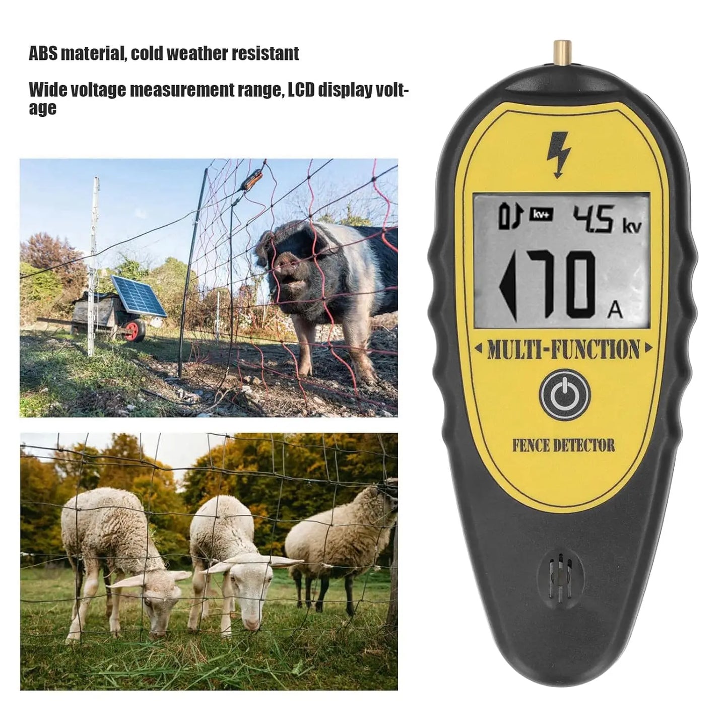 Sustainable  Digital Fence Tester for Fence Volt up to 15 Kv Fence Scout Fault Finder