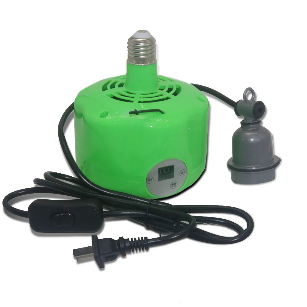Pet Heating Lamp Animal Warm Light Chicken Thermostatic Temperature Controller Heater Reptile Box Heating lamp 220V 300W