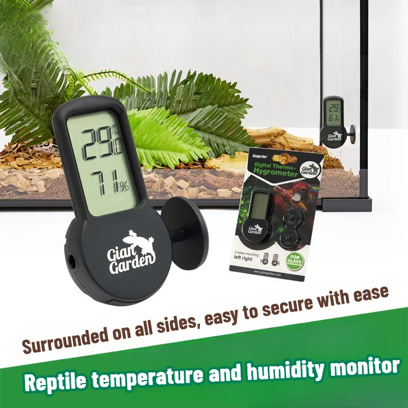 Climbing pet thermometer palace lizard horned frog tortoise reptile feeding box thermometer