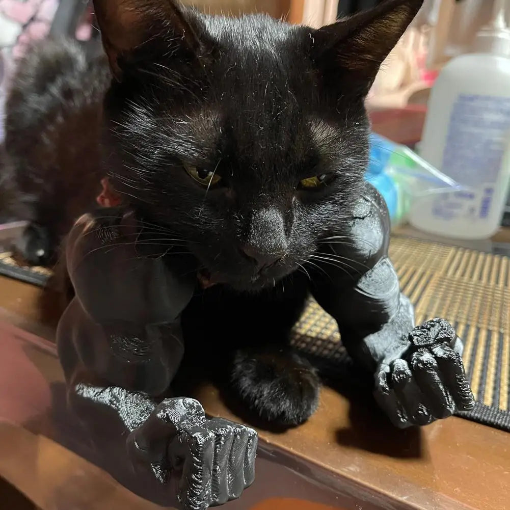 Cat Muscle Arm 3D Printed Neck Arm with Muscle Pet Cosplay Costume Accessories for Halloween Birthday Party Supplies
