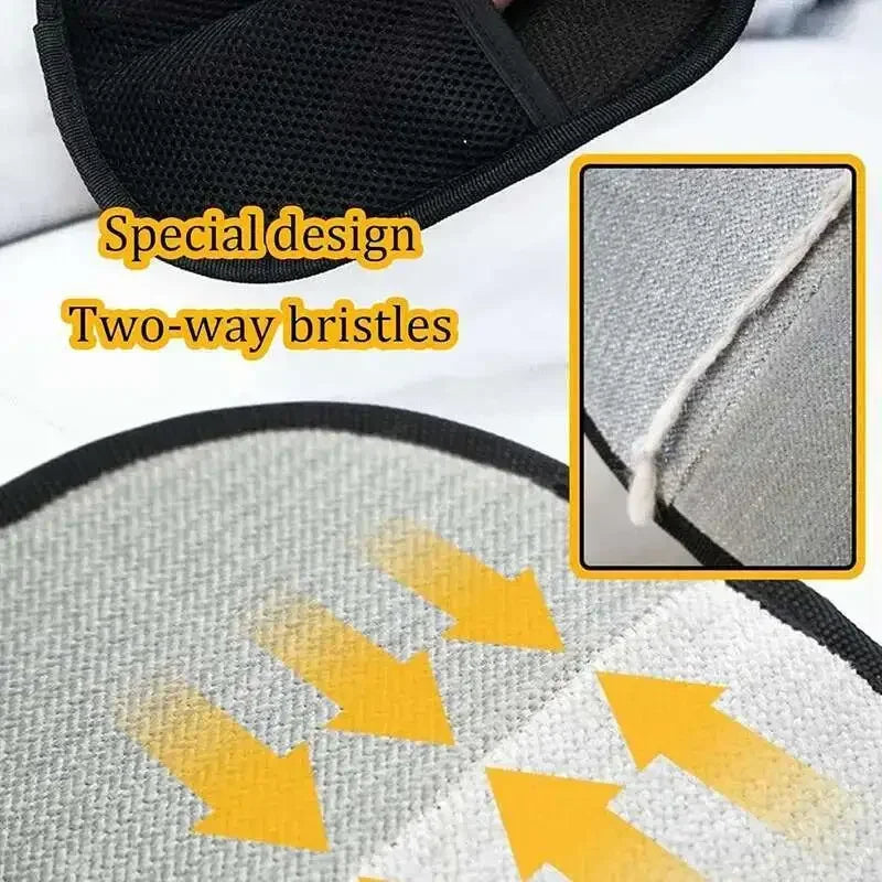 Pet Hair Removal Set Tool Reusable Static Removal Gloves Double-Sided Grooming Gloves Remove Dog Cat Hair Carpets Sofa Cleaner