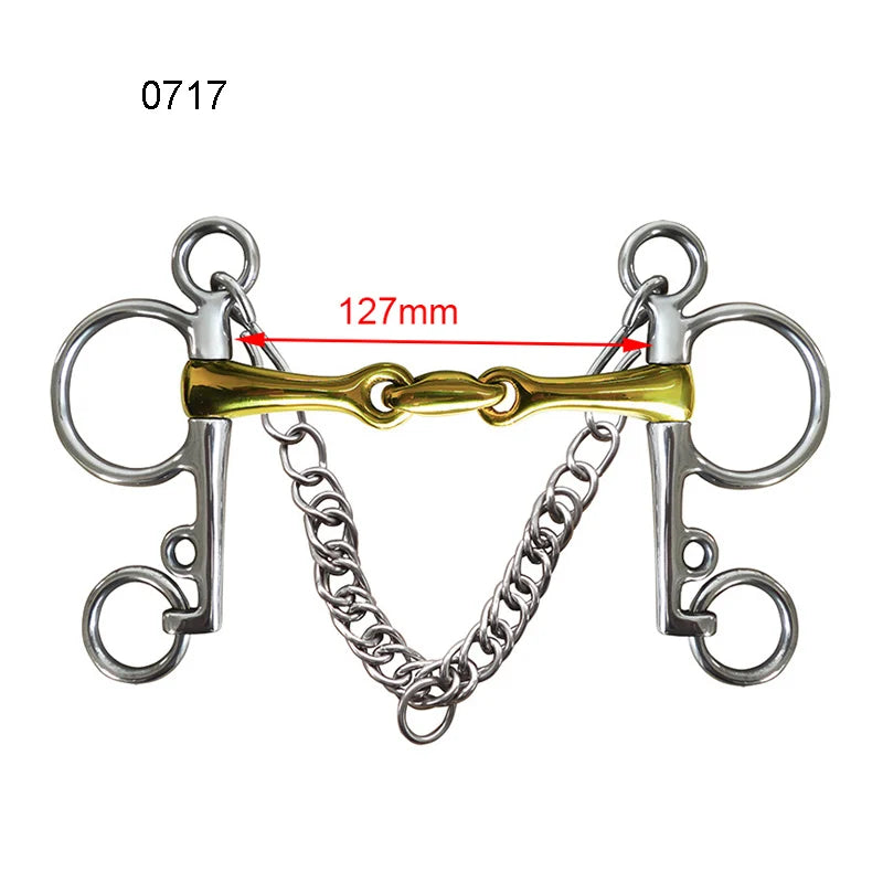 Professional Horse Bit Stainless Steel Chain Horse Snaffle Bit Equestrian Harness Equipment Product