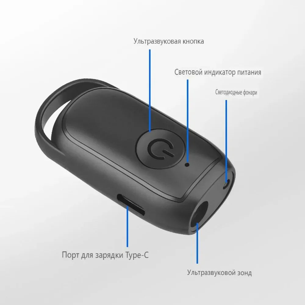 Mini Dog Deterrent Electronic Dog Repeller Ultrasonic Dog Repeller with LED Effective for Dogs Anti-barking Training Device