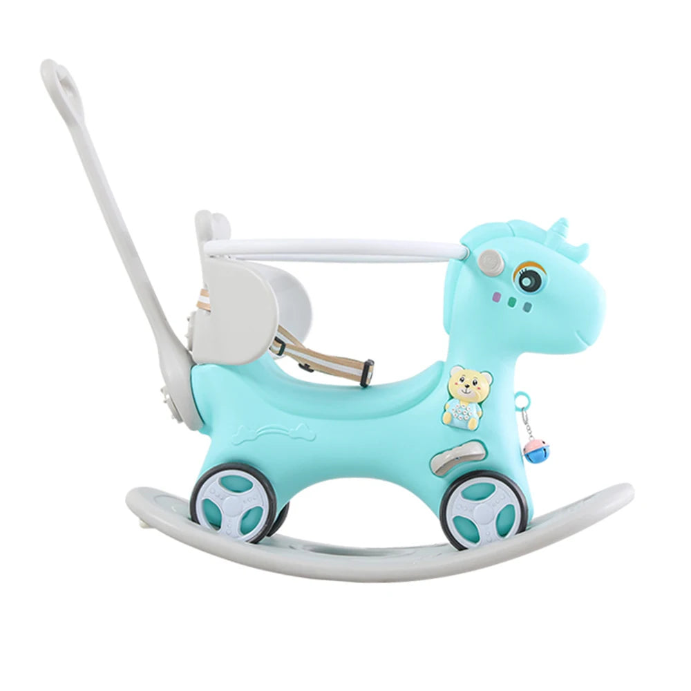 Rocking Horse for Toddlers, Balance Bike Ride On Toys and Balance Board for Baby Girl and Boy Plush