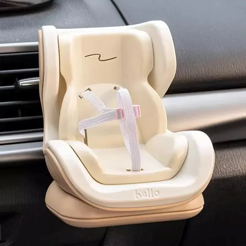 Hamster Car Seat Vent Clip Adorable Miniature Pet Model Safe Driving Accessories Cute Mouse Decor for Dashboard Gift Idea