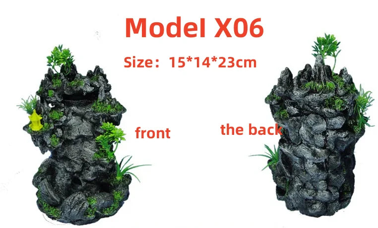 Aquarium Quicksand Waterfall DIY Simulation Rockery Package Fish Tank Landscaping