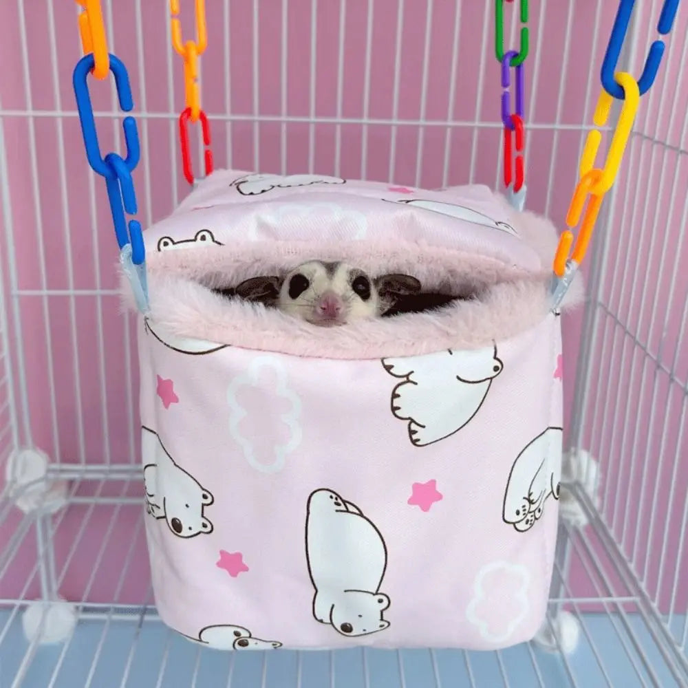 Waterproof Cloth Hamster Cotton Nest Soft Cotton Guinea Pigs House Comfortable Warm Hamster Sleeping Bag Spring