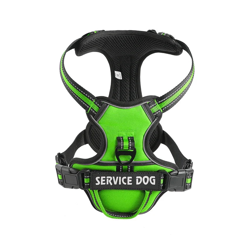 Nylon Dog Harness Vest Reflective Dog Harness Personalized Breathable Adjustable Pet Harness Leash For Small Medium Large Dogs