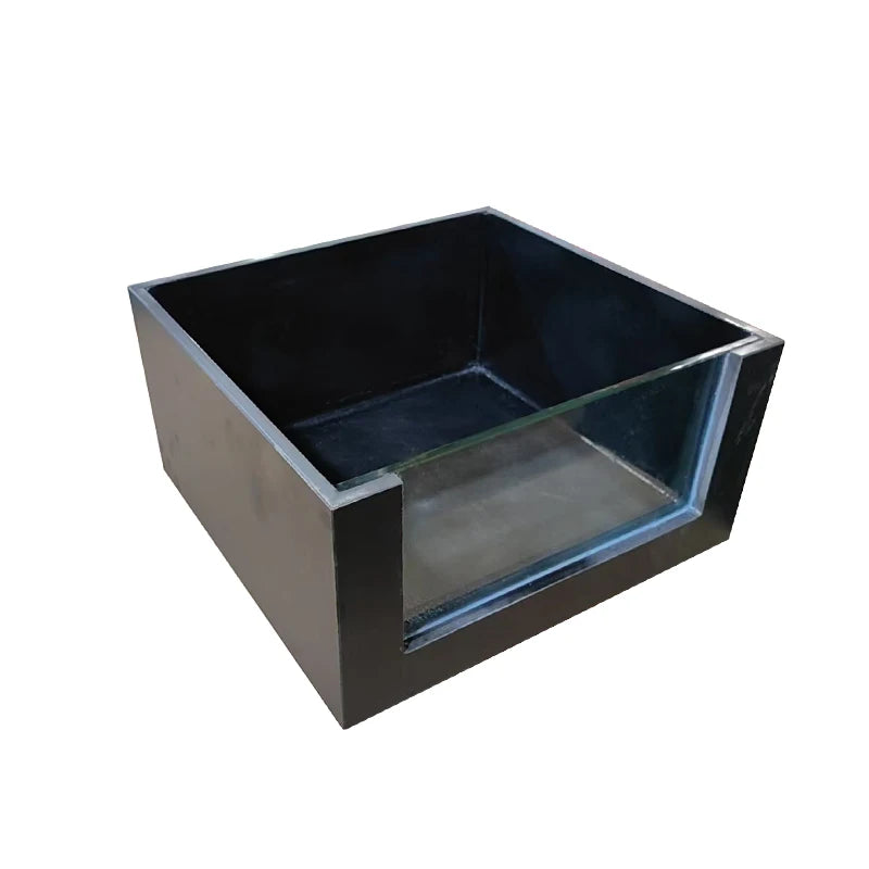Yard fish pond rock slab floor-to-ceiling koi fish tank outdoor integrated square balcony to create landscape water feature
