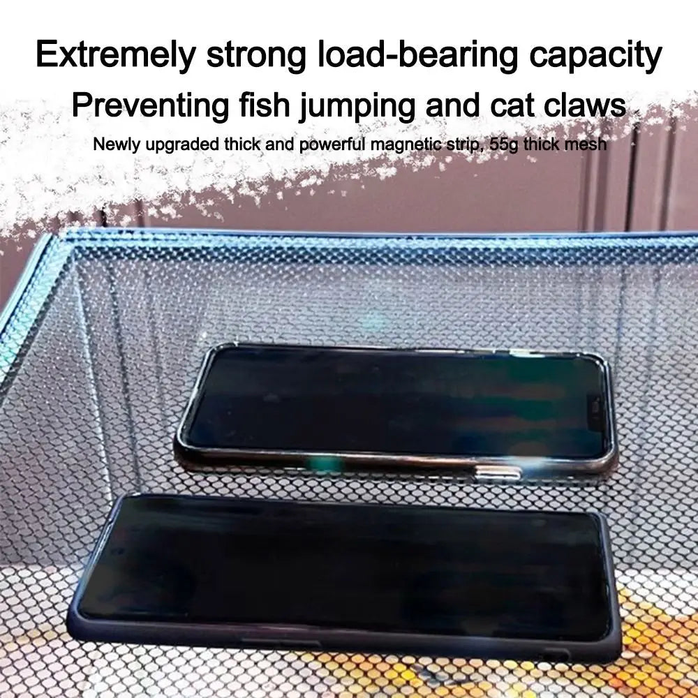 Sturdy Magnetic Fish Tank Lid Cover DIY Easy Installation Fish Tank Mesh Lid Cover Turtle Tank Net Fish Tank