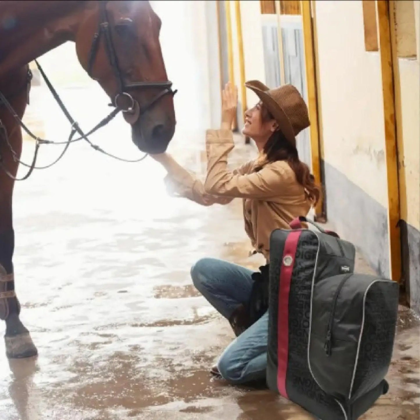 Carry Pouch Oxford Equestrian Pack Equipment Horse Riding Tall Boot Bag for Trip Knight Boots Shoes Protect Rider Boots for Shows