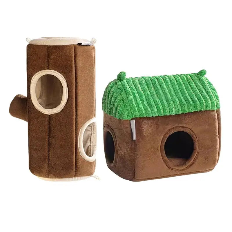 Hammock Warm Bed Small Animal Tube Cage House Hamster Guinea Pig Tunnel House Double Sided