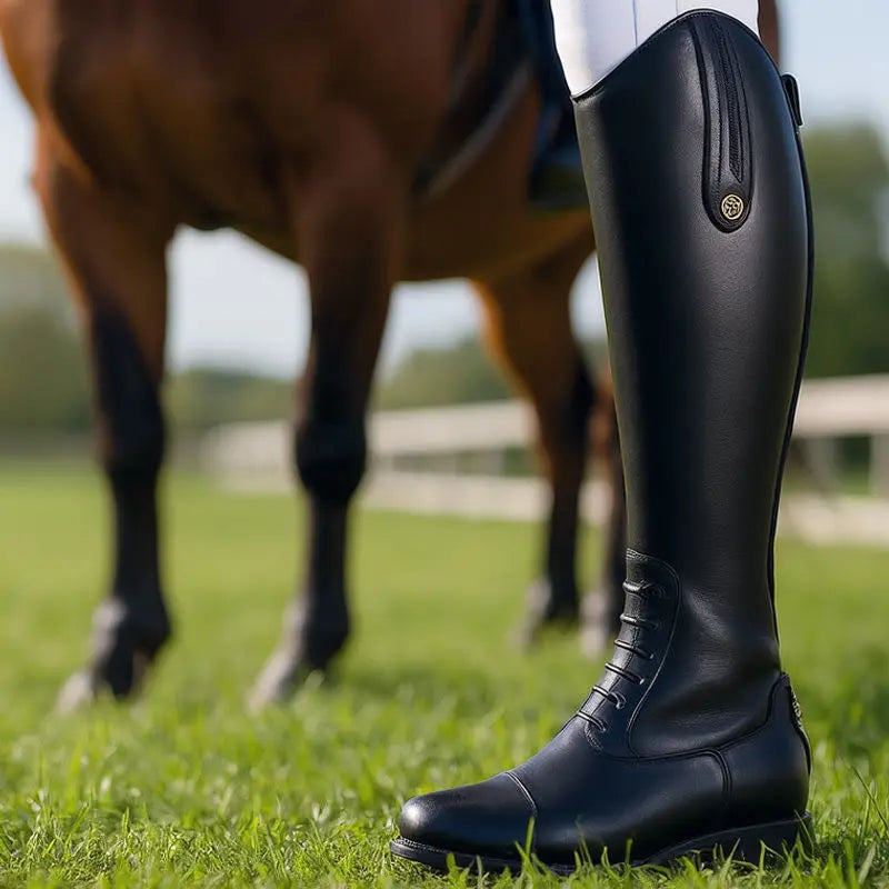 Non-Slip Equestrian Boots Leather Equestrian Supplies Long Boots Riding Equipment Ultra Footwear Resistant Horse Rider Shoes