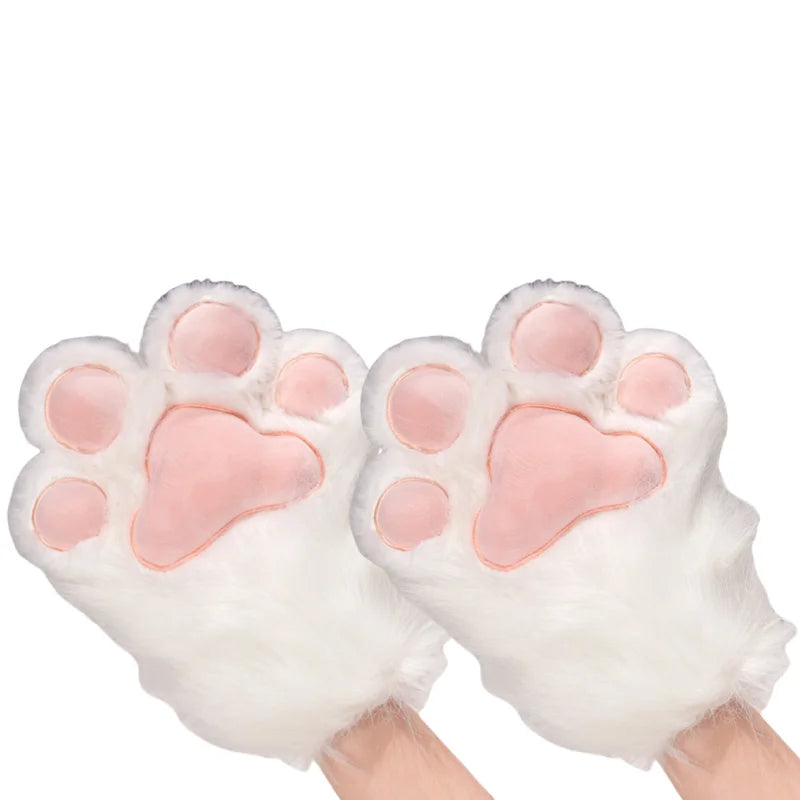 Fursuit Paw Gloves Boots Giant Wearable Accessories Plush Toys Furry Cosplay Cat Bear Shoes Cute Fluffy Animal Manga Party