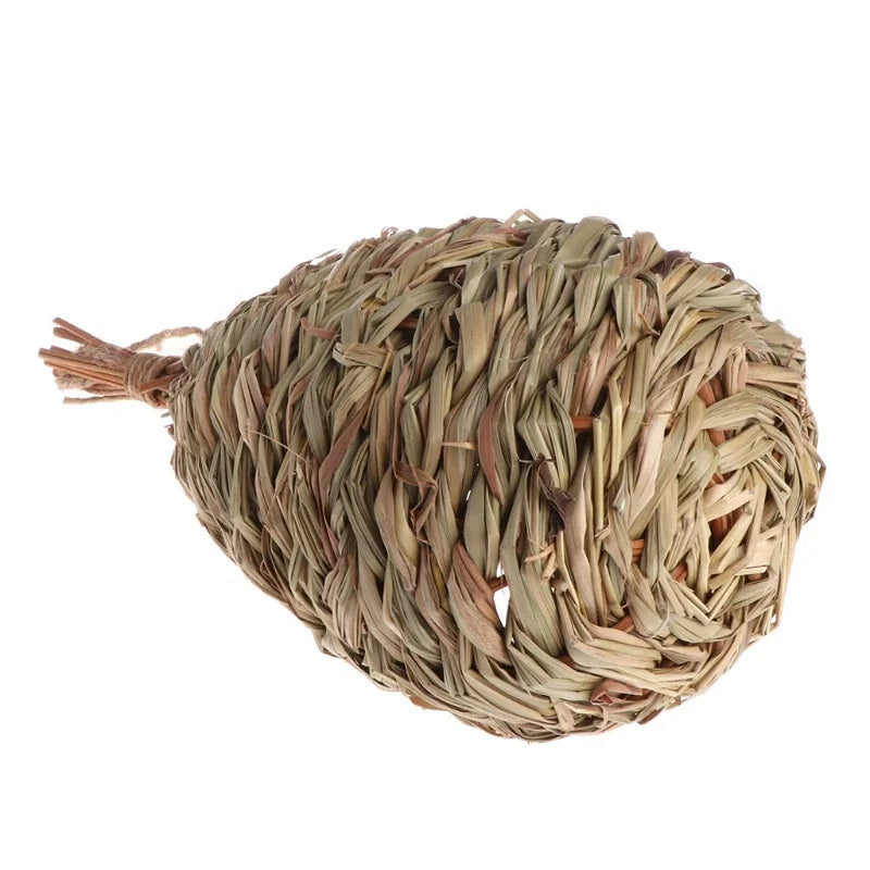 16 different Birds Nests Bird Cage Natural Grass Egg Cage Bird House Outdoor Decorative Weaved Hanging Parrot Nest Houses Pet Bedroom