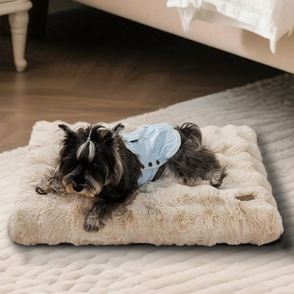 Ultra Plush Dog Bed Soft Pet Cushion Large Dog Crate Puppy Mattress Washable