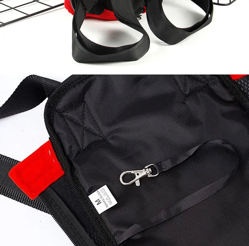 Adjustable Dog Front Carrier Legs Out Breathable Portable Travel Pet Dog Carrier Backpack Mesh Carrier for Dog Cats Outdoor