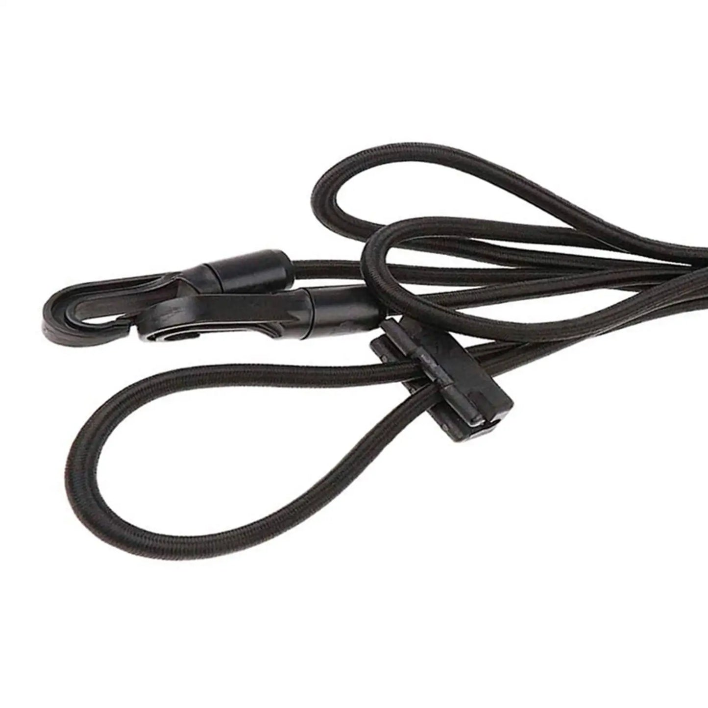 10ft Horse Rein Strap Rope Horse Black Neck Stretcher Adjustable Elastic with Plastic Buckles Horse Equestrian Supplies