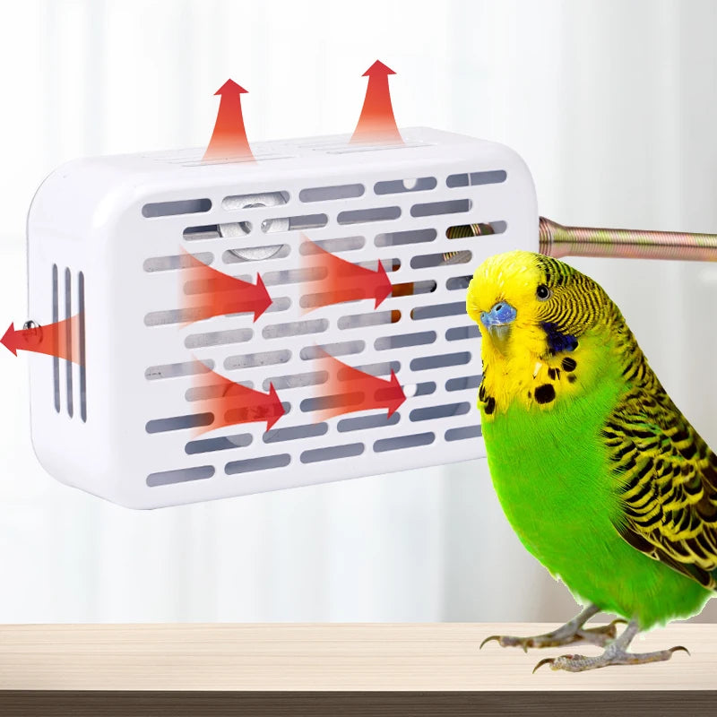 Bird Cage Heater Integrated Heater Warming Heat Lamp Parrot Insulated Lamp Anti Bite Warmer Light For Parrot Bird Tools