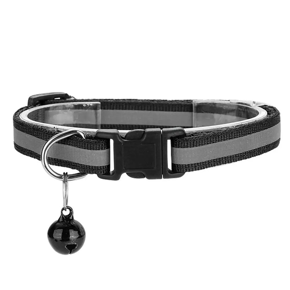 Reflective Flashing Easy Wear Nylon For Puppy Kitten Dog Accessories Pet Supplies Cat Collar Pet Collar
