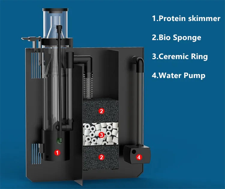 Ultra Clear Glass Mini Salt Water Marine Aquarium Fish Tank