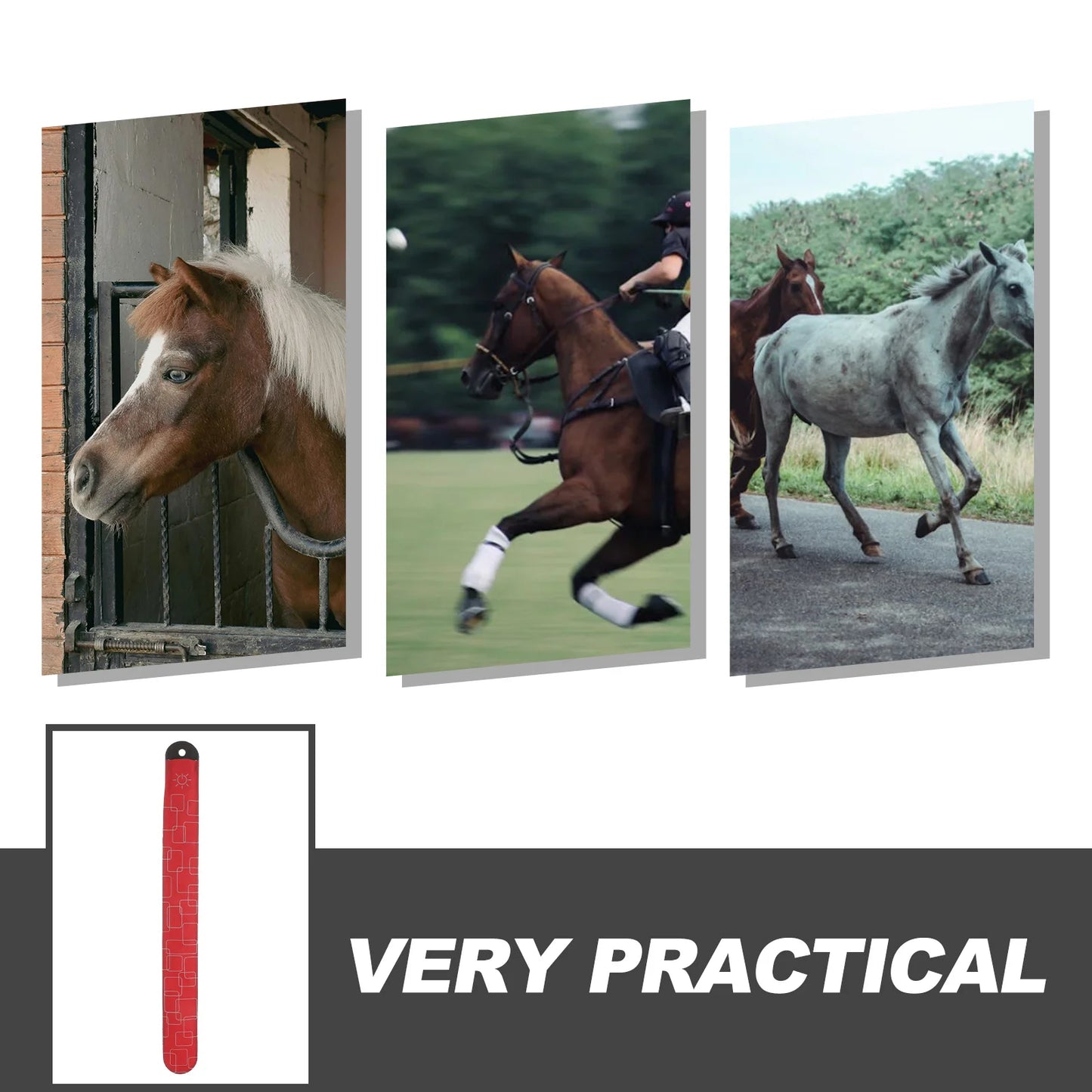 4Pcs LED Horse Ankle Bands Reflective Adjustable Leg Wraps Night Running Cycling Outdoor Enhanced Safety Visibility