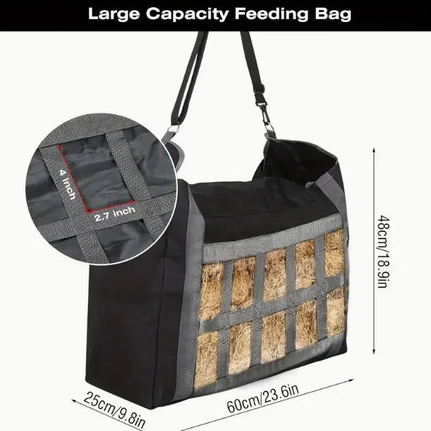 Hay Storage Bag Horse Hay Bag Livestock Hay Bale Nighttime Horse Hay Feeder Bag