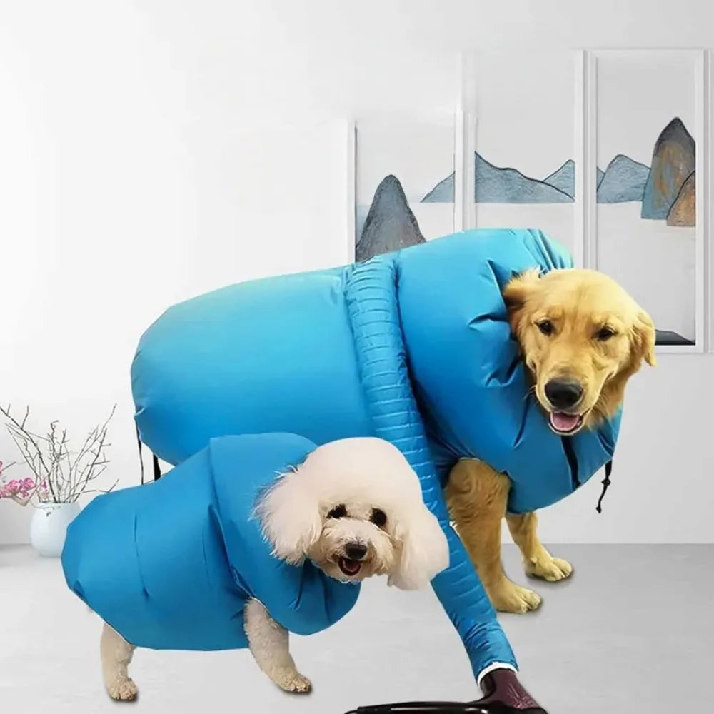 Folding Dog Dryer Blower Bag Pet Shower Hair Quick Drying Air Coat Grooming Tool for Pet Hairdryer Bath Cleaning Dried Hair Bag