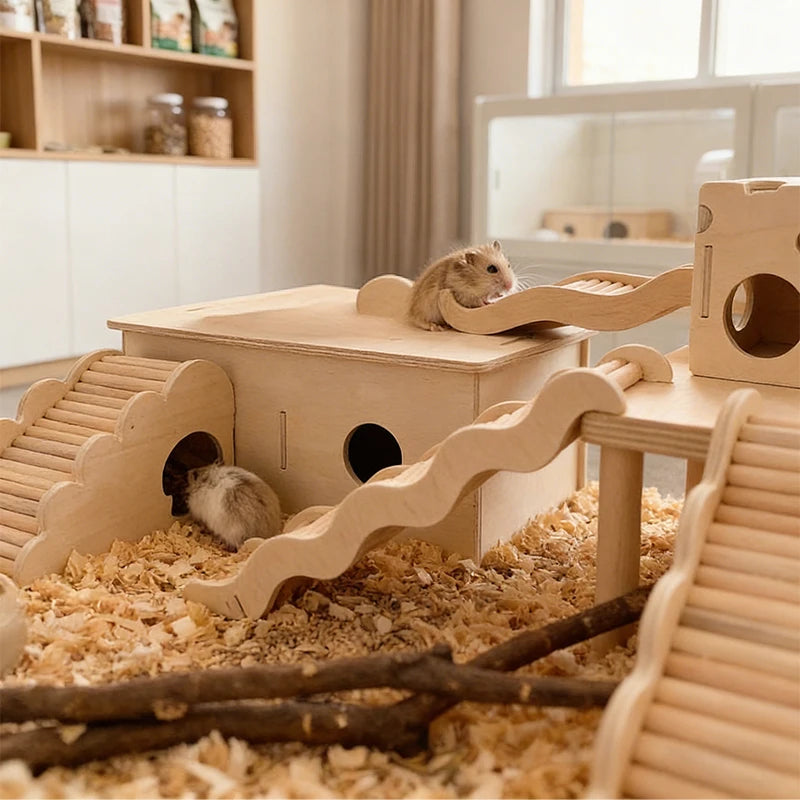 Non-toxic Wooden Climbing Toys No Paint No Wax Play Accessories
