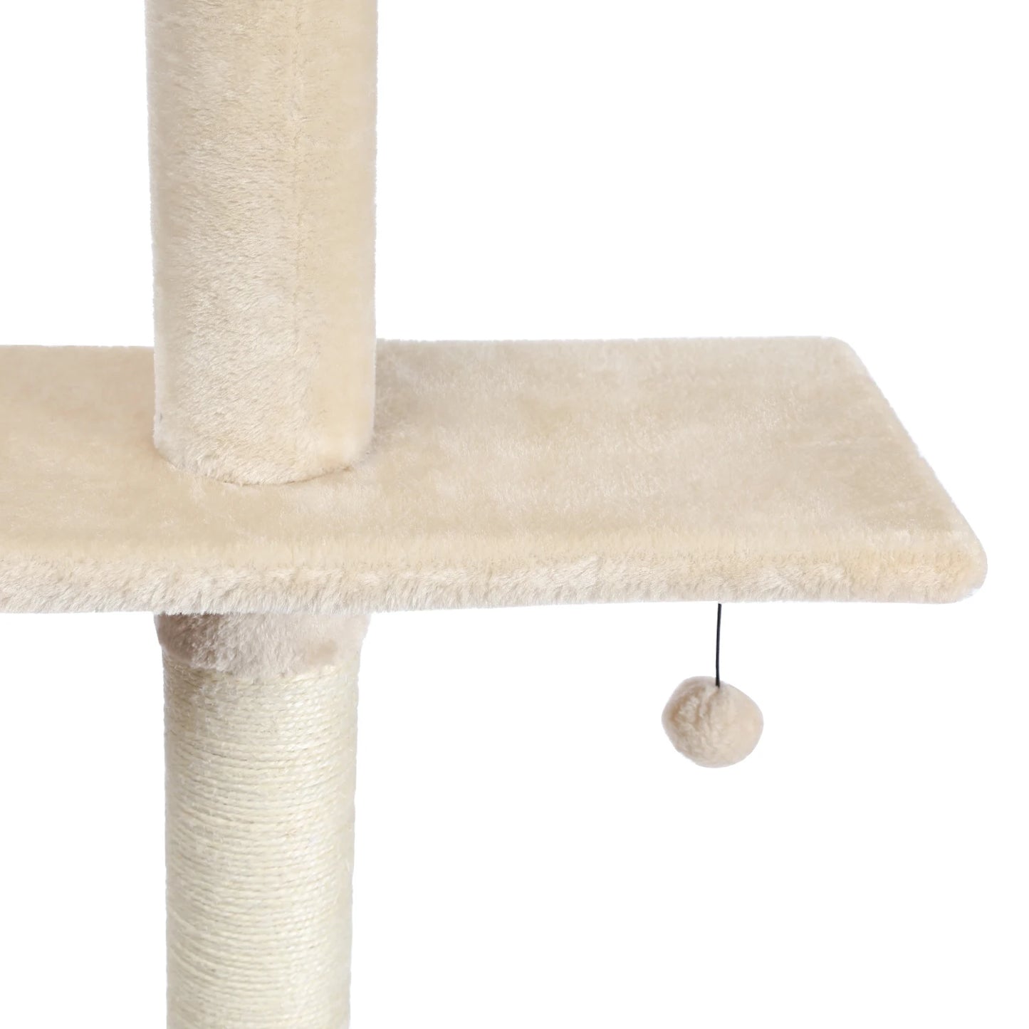 Adjustable Floor-to-Ceiling Vertical Cat Tree Tower Stable Tall Cat Climbing Tree Cat Kittens Cat Toy Suitable for Indoor Cats