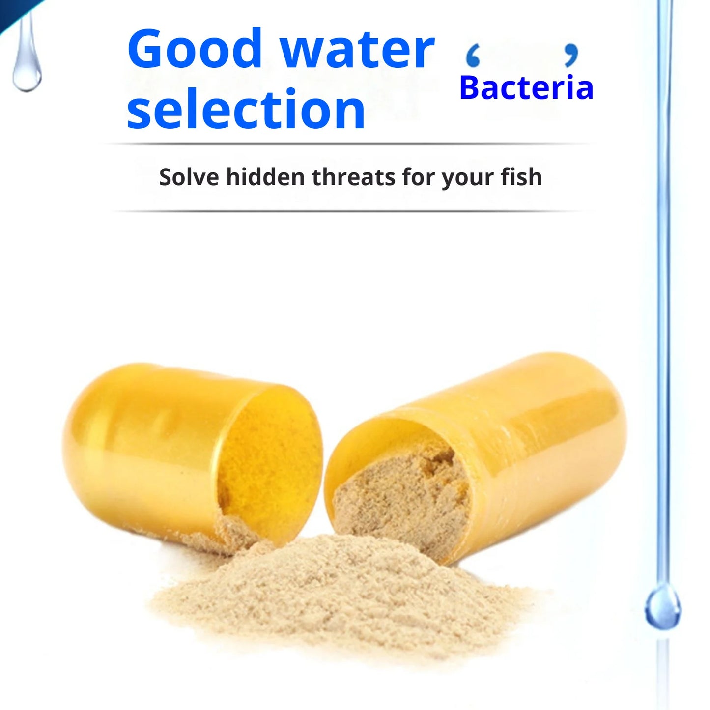 Aquarium Nitrifying Nitrobacteria Powder Aquarium Biological Filter Booster Powder for Fresh Water Concentrated