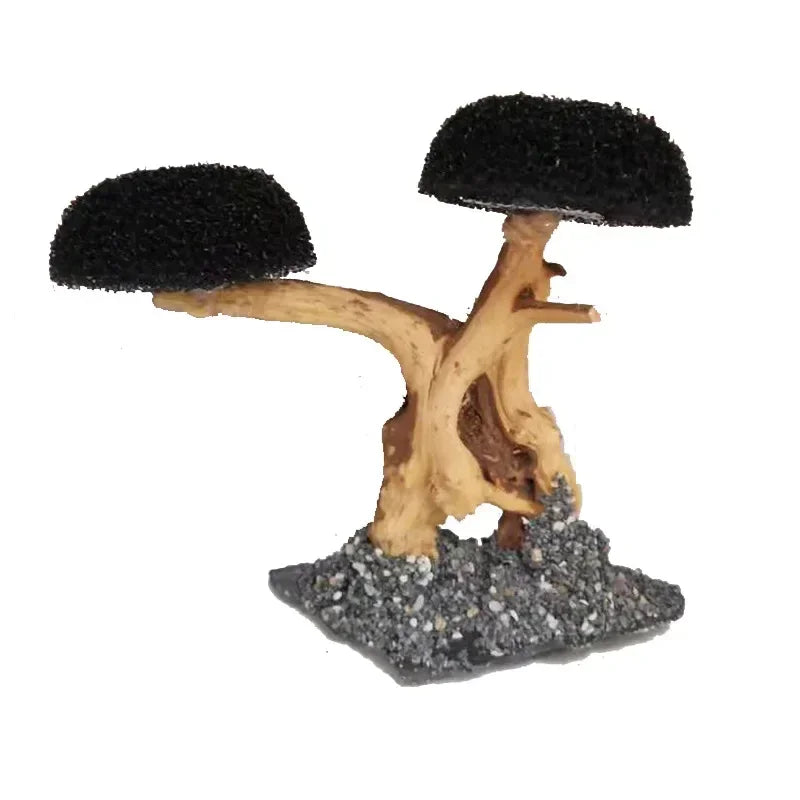 Fish Tank Plant Moss Tree Decoration Wood Plant Root Driftwood Aquatic Grass Aquarium Accessories without Moss