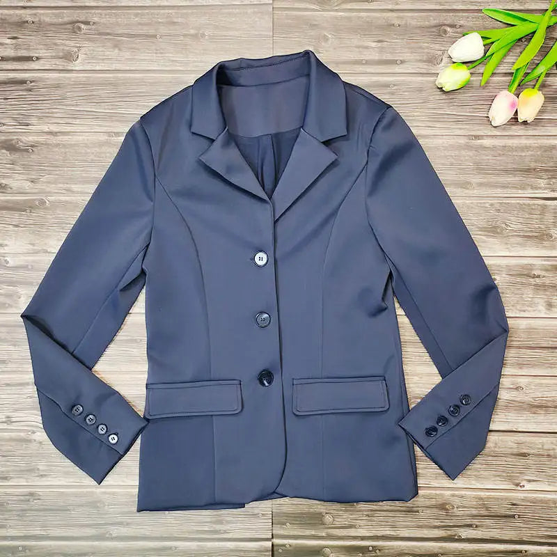 MXLLINA Spring Autumn Equestrian Jacket Women's Sports Coats Horse Riding Competition Soft Top Equestrian Western-Style Clothes
