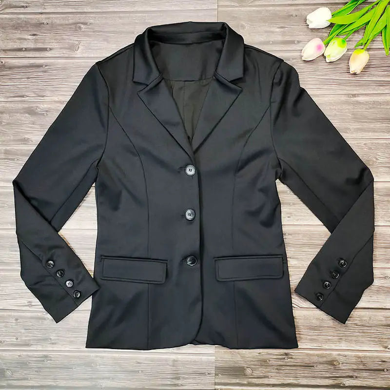 MXLLINA Spring Autumn Equestrian Jacket Women's Sports Coats Horse Riding Competition Soft Top Equestrian Western-Style Clothes
