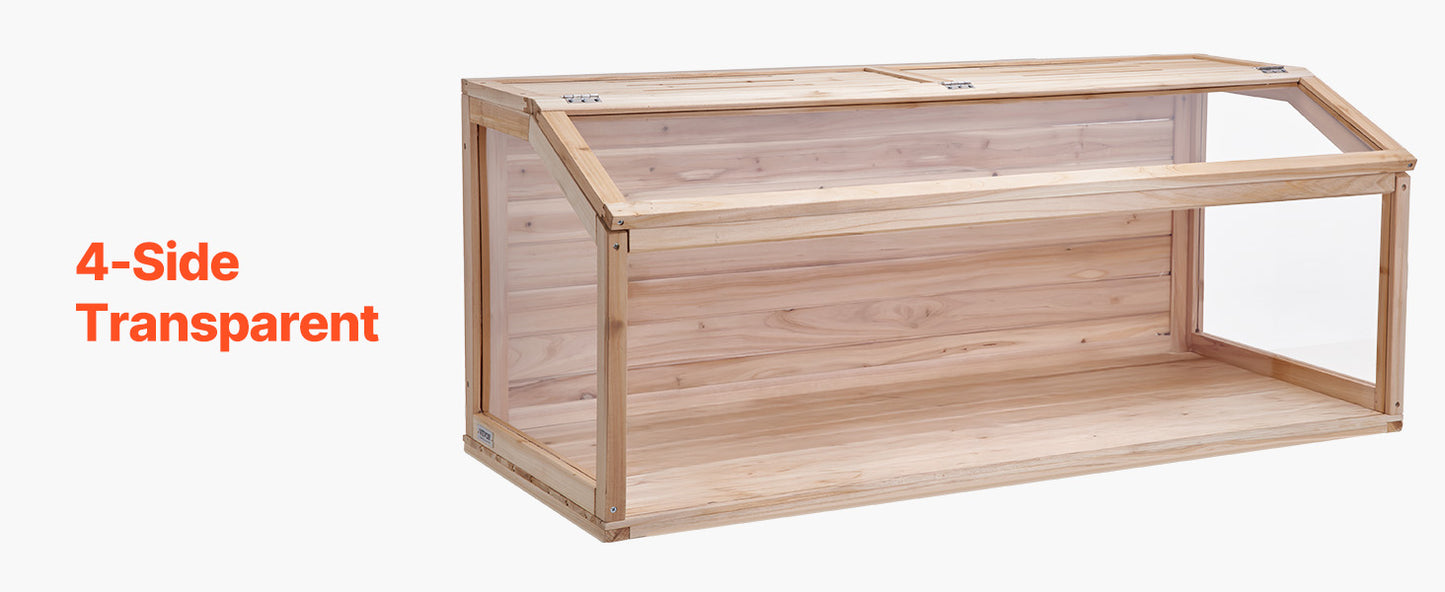 VEVOR Wooden Hamster Cage 270° Viewing Hamster Habitat Hamster Cages with Openable Top Ventilated Animal Cage for Gerbils Mice